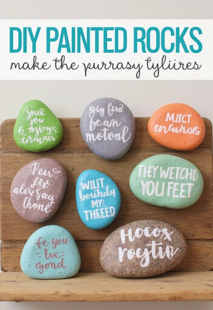 10 Cheap Wall Decor Ideas for Easy Budget Transformation 78 10 Cheap Wall Decor Ideas for Easy Budget Transformation - 8. DIY Painted Rocks