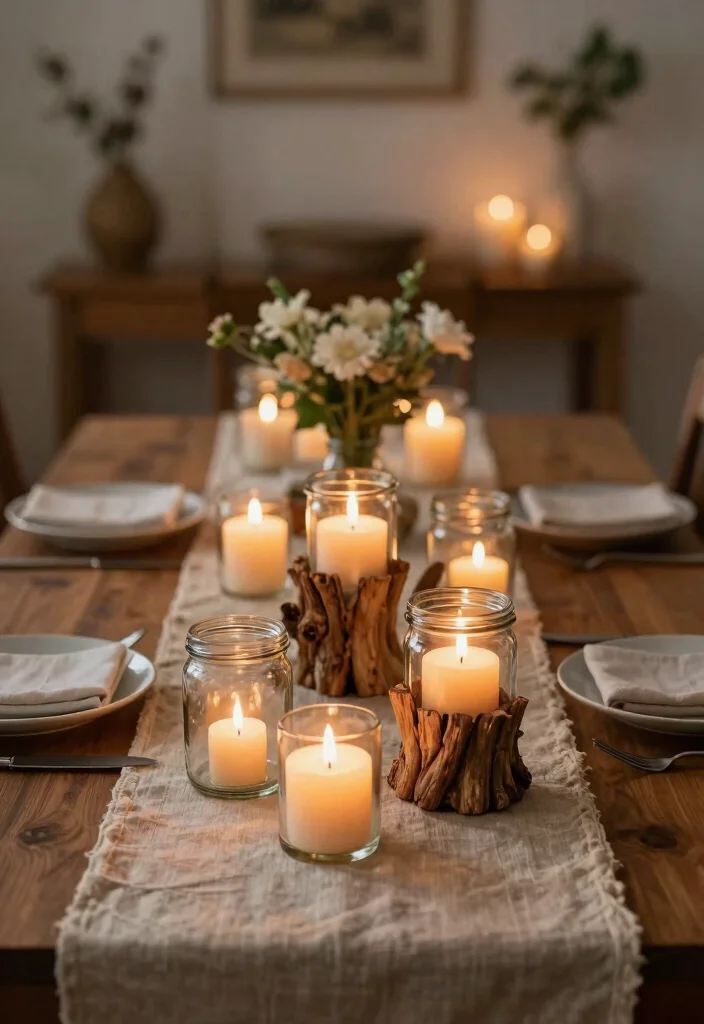 10 Dining Table Lighting Ideas That Set the Right Mood 8 10 Dining Table Lighting Ideas That Set the Right Mood 8. Upcycled Candle Holders 0