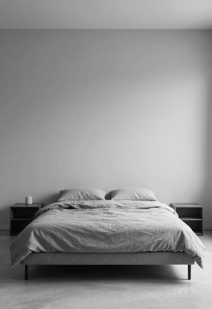 10 Grey Bedroom Ideas for Men That Feel Calm and Masculine 8. Minimalist Grey Design 0