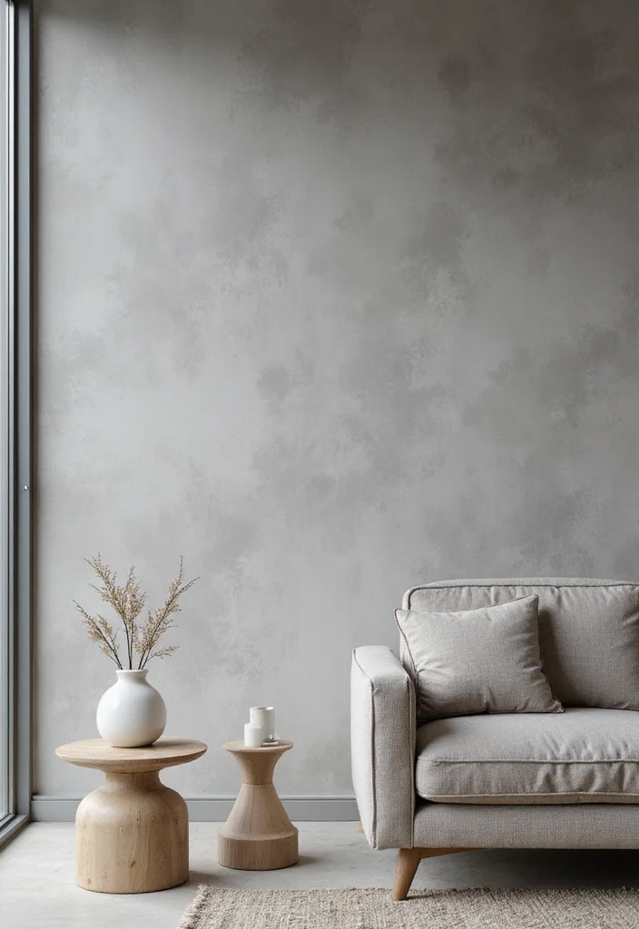 10 Grey Wall Decor Ideas for Calm Versatile Neutrals 23 10 Grey Wall Decor Ideas for Calm Versatile Neutrals - 3. Textured Wall Treatments