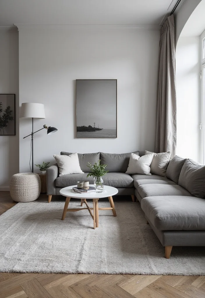 10 Grey Wall Decor Ideas for Calm Versatile Neutrals 67 10 Grey Wall Decor Ideas for Calm Versatile Neutrals - 7. Monochromatic Grey Accents