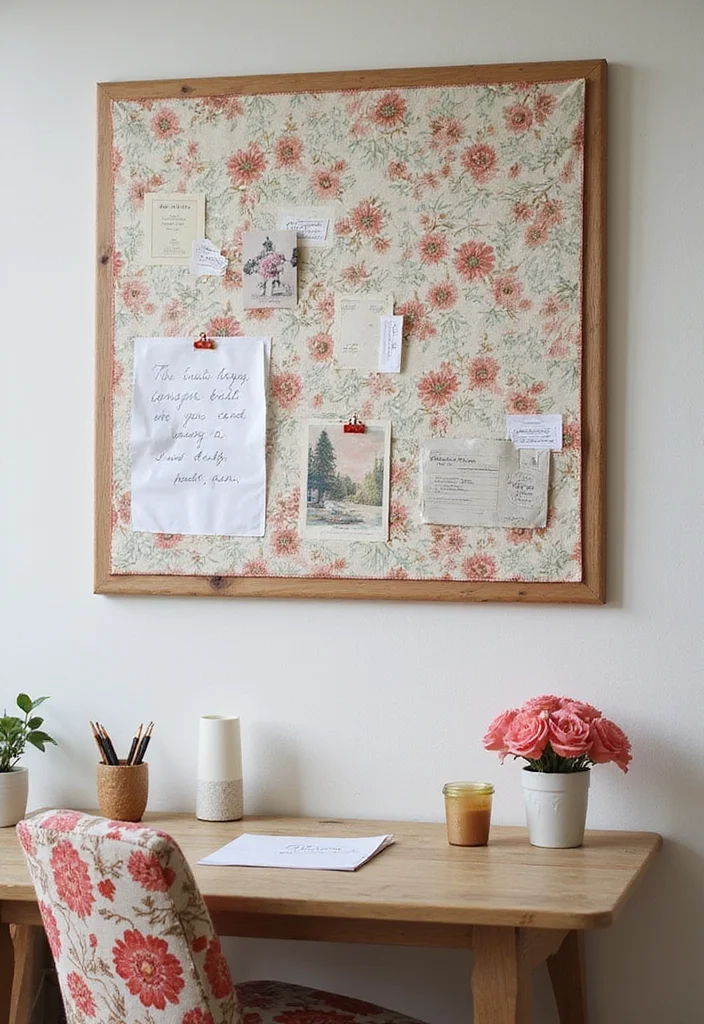 10 Home Office Bulletin Board Ideas for Organized Displays 12 10 Home Office Bulletin Board Ideas for Organized Displays - 2. Fabric-Covered Bulletin Board