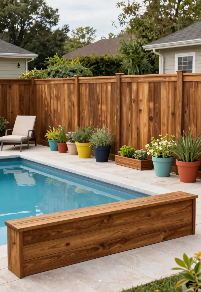 10 Inground Pool Fence Ideas That Blend with Landscaping 7. Composite Fencing 0