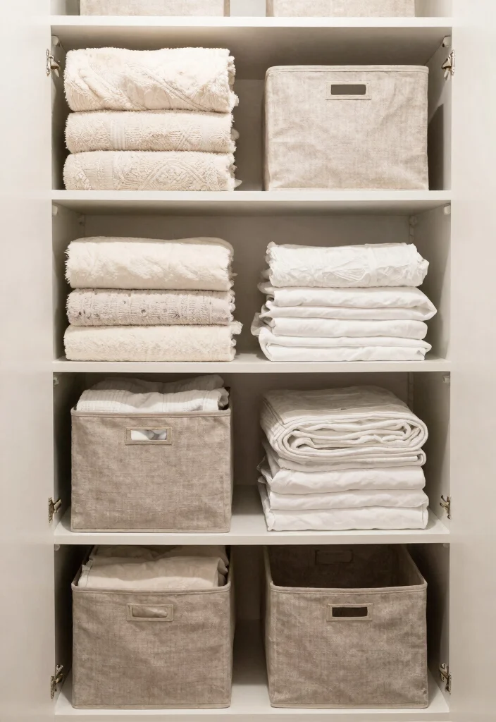 10 Linen Closet Organization Ideas for Easy Everyday Access 7 10 Linen Closet Organization Ideas for Easy Everyday Access 7. Create a Seasonal Rotation 0