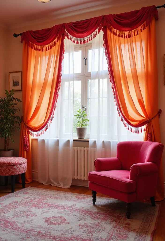 10 Salon Curtain Ideas for Stylish Functional Partitions 67 10 Salon Curtain Ideas for Stylish Functional Partitions - 7. Fun Fringe Details