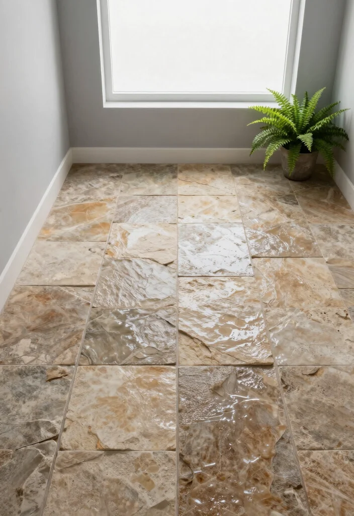 10 Shower Floor Tile Ideas That Are Stylish and Slip Resistant 1. Textured Stone Tiles 0