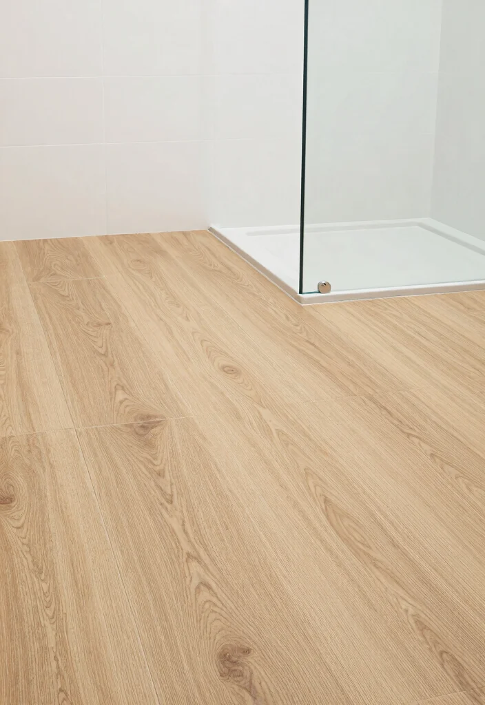 10 Shower Floor Tile Ideas That Are Stylish and Slip Resistant 8. Vinyl Flooring 0