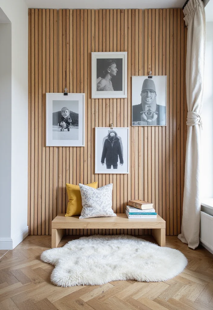 10 Slat Wall Decor Ideas for Flexible Storage and Display 34 10 Slat Wall Decor Ideas for Flexible Storage and Display - 4. Customized Art Displays