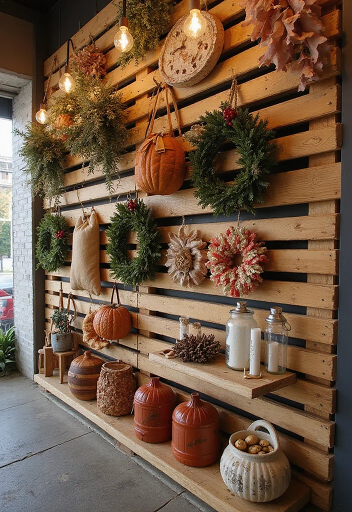 10 Slat Wall Decor Ideas for Flexible Storage and Display 56 10 Slat Wall Decor Ideas for Flexible Storage and Display - 6. Seasonal Decor Switch-Ups