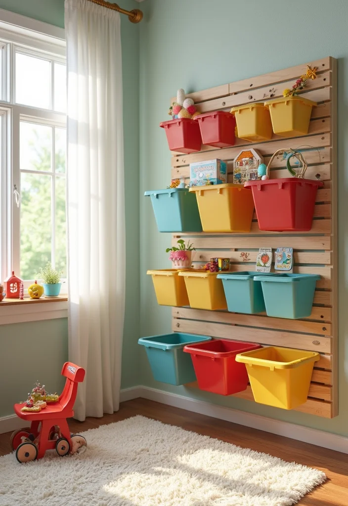 10 Slat Wall Decor Ideas for Flexible Storage and Display 67 10 Slat Wall Decor Ideas for Flexible Storage and Display - 7. Kid-Friendly Play Zones