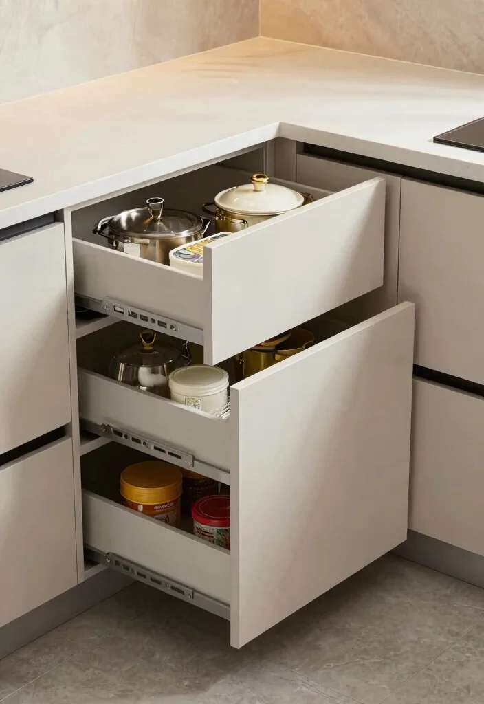 10 Small Corner Pantry Ideas That Make Use of Dead Space 10 10 Small Corner Pantry Ideas That Make Use of Dead Space 10. Under Counter Corner Drawers 0