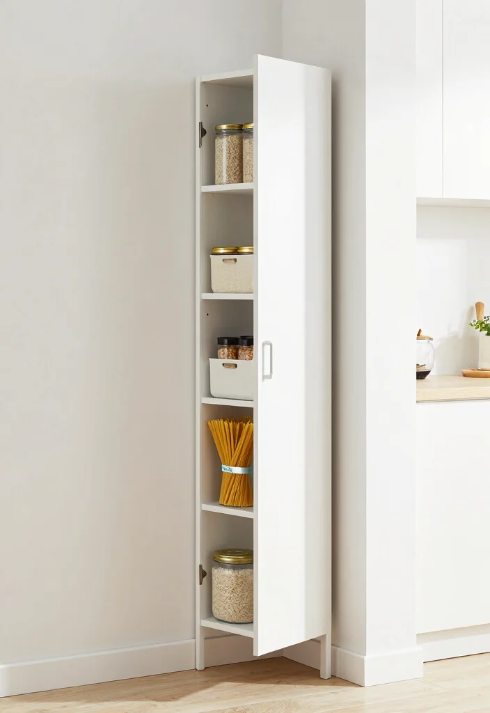 10 Small Corner Pantry Ideas That Make Use of Dead Space 4 10 Small Corner Pantry Ideas That Make Use of Dead Space 4. Slim Pantry Cabinet 0