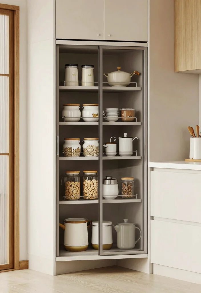 10 Small Corner Pantry Ideas That Make Use of Dead Space 9 10 Small Corner Pantry Ideas That Make Use of Dead Space 9. Sliding Door Cabinet 0