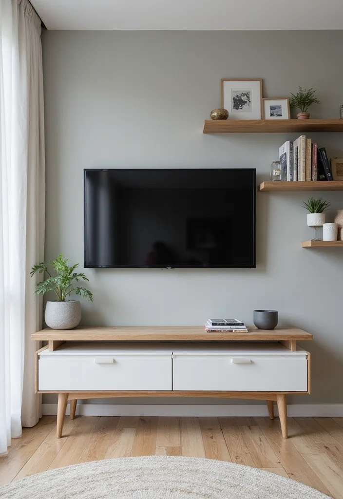 10 TV in Office Ideas for Clean Integrated Setup 1 10 TV in Office Ideas for Clean Integrated Setup - 1. Wall-Mounted Elegance