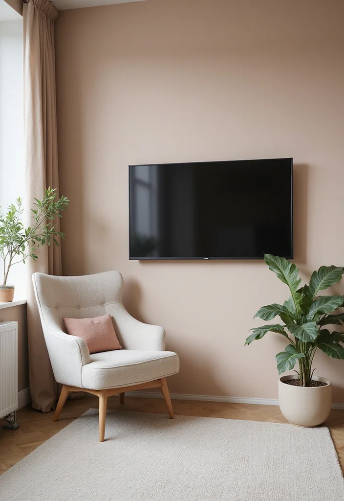 10 TV in Office Ideas for Clean Integrated Setup 100 10 TV in Office Ideas for Clean Integrated Setup - 10. Cozy Corner with TV