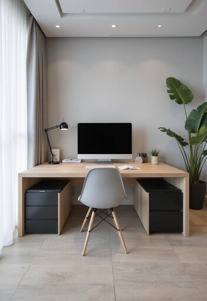 10 TV in Office Ideas for Clean Integrated Setup 23 10 TV in Office Ideas for Clean Integrated Setup - 3. Integrated TV in the Desk