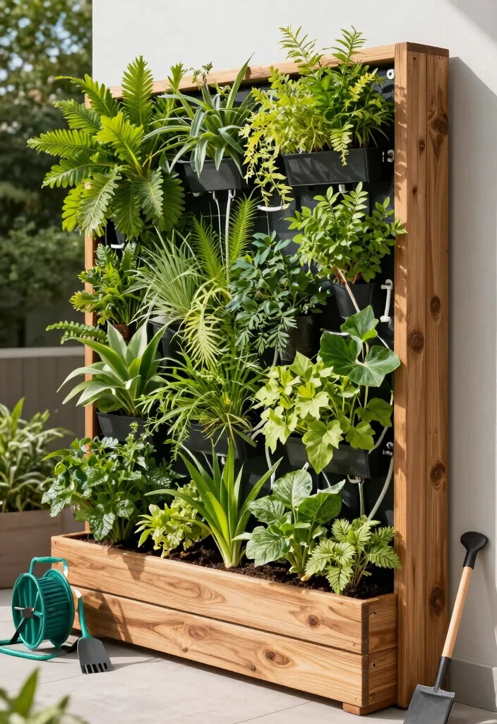 10 Vertical Sleeper Garden Ideas for Modern Outdoor Walls 10 10 Vertical Sleeper Garden Ideas for Modern Outdoor Walls 10. Vertical Garden Irrigation System 0