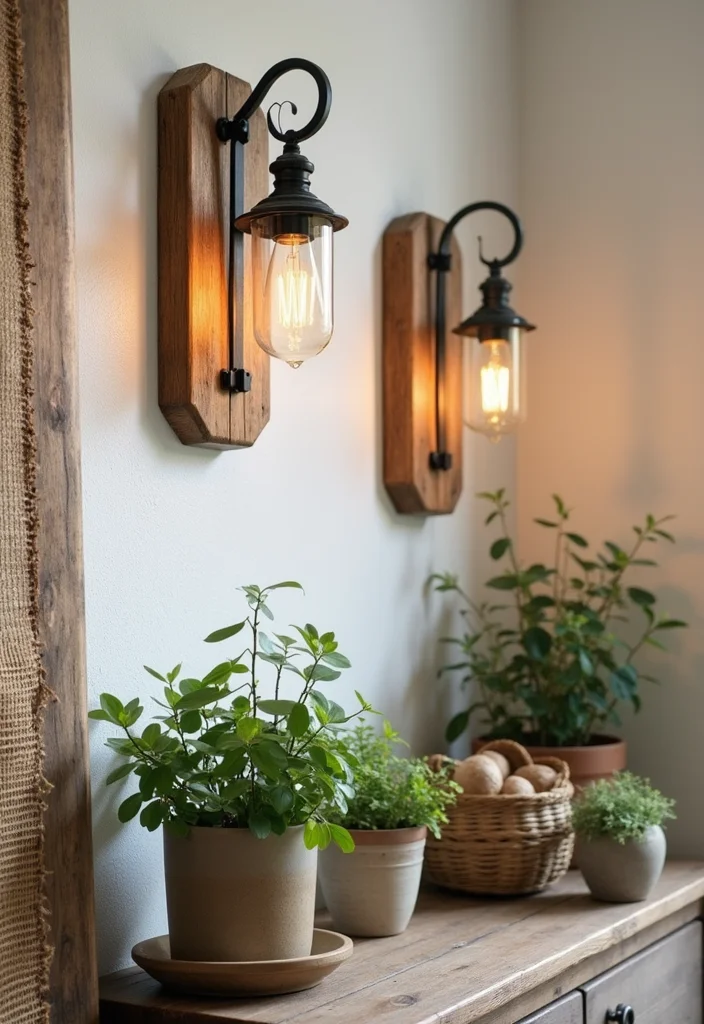 10 Wall Sconces Decor Ideas for Soft Ambient Lighting 1 10 Wall Sconces Decor Ideas for Soft Ambient Lighting - 1. Rustic Farmhouse Charm