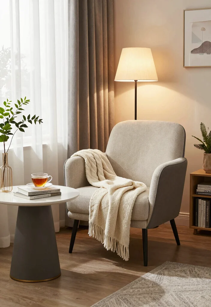 12 Aesthetic Bedroom Ideas for Men with a Clean Modern Look 11. Cozy Nook 0