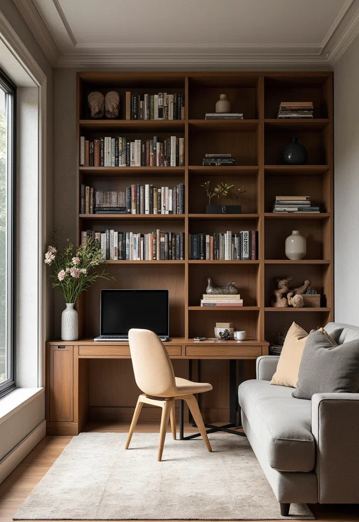 12 Basement Library Ideas for Quiet Cozy Reading 12 12 Basement Library Ideas for Quiet Cozy Reading - 2. Multi-functional Bookcase Walls