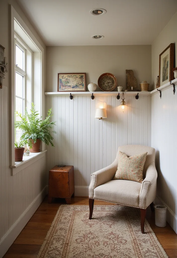 12 Basement Wainscoting Ideas for Classic Textured Detail 1 12 Basement Wainscoting Ideas for Classic Textured Detail - 1. Classic Beadboard Charm