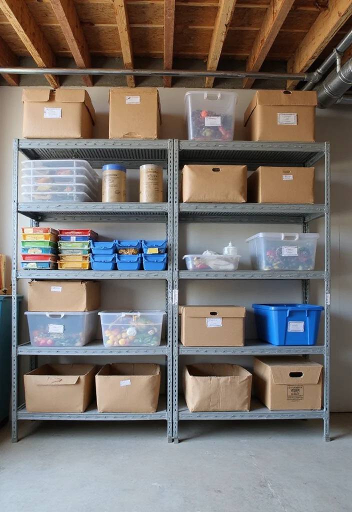 12 Basic Basement Ideas for Simple Functional Living - 8. Storage Solutions