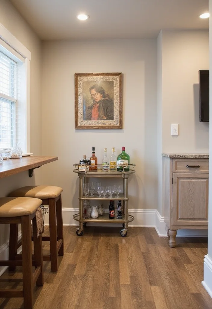 12 Basic Basement Ideas for Simple Functional Living - 9. Home Bar Area