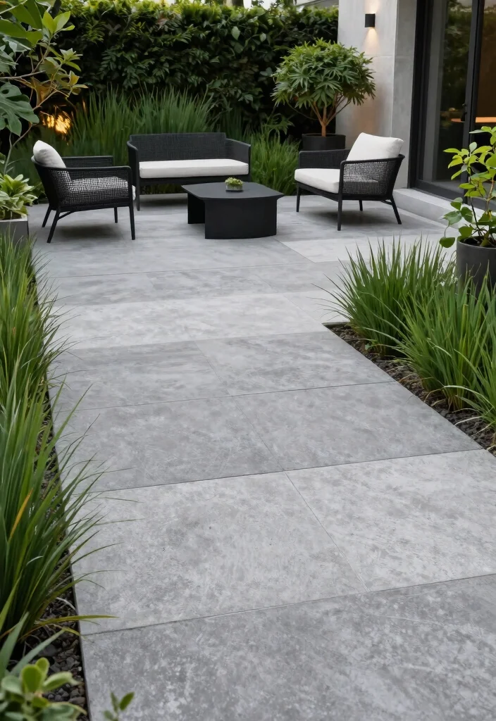 12 Budget Friendly Paver Patio Ideas That Look High End - 2. Modern Concrete Pavers 1