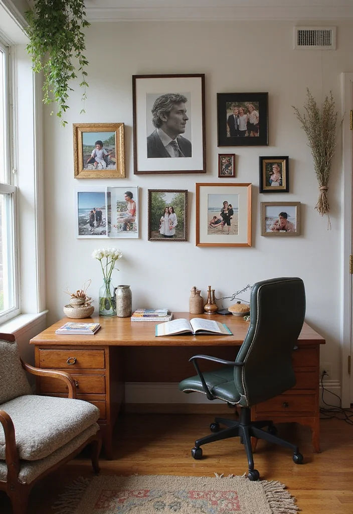 12 Cabin Office Ideas for Rustic Calm Productivity 111 12 Cabin Office Ideas for Rustic Calm Productivity - 11. Personalized Decor