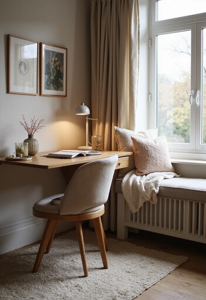 12 Cabin Office Ideas for Rustic Calm Productivity 23 12 Cabin Office Ideas for Rustic Calm Productivity - 3. Cozy Textiles