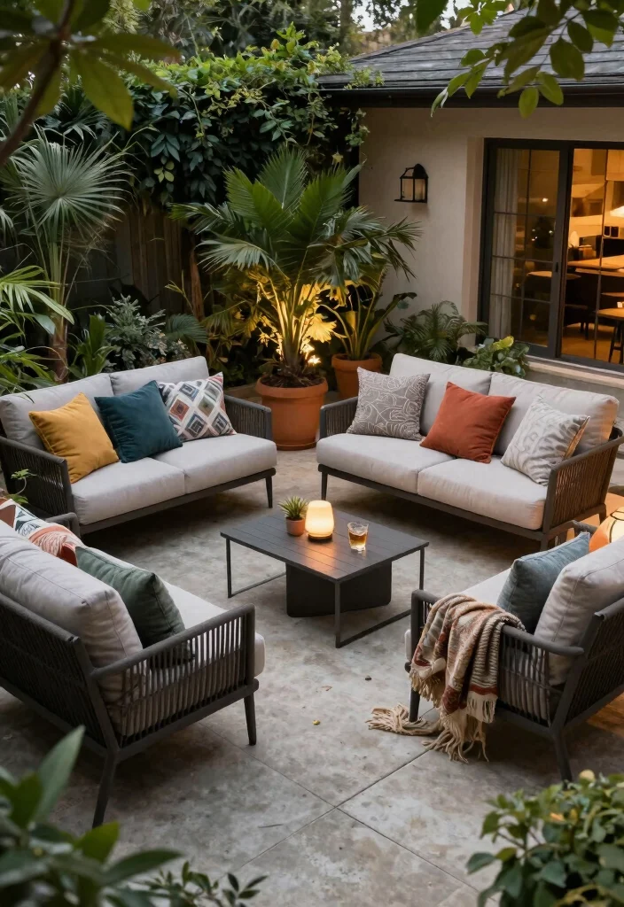 12 Concrete Paver Patio Ideas for a Durable Modern Look 12. Cozy Seating Areas 0