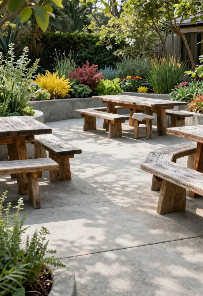 12 Concrete Paver Patio Ideas for a Durable Modern Look 5. Integrating Natural Elements 0