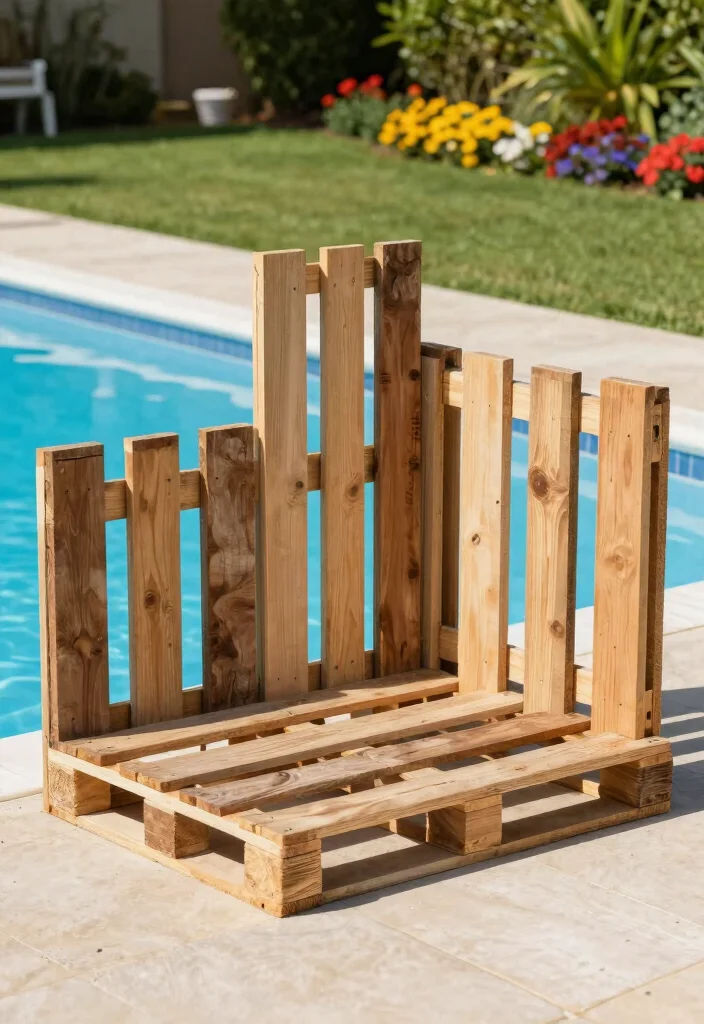 12 DIY Pool Fence Ideas on a Budget for Safer Backyards 1. Rustic Pallet Fence 0