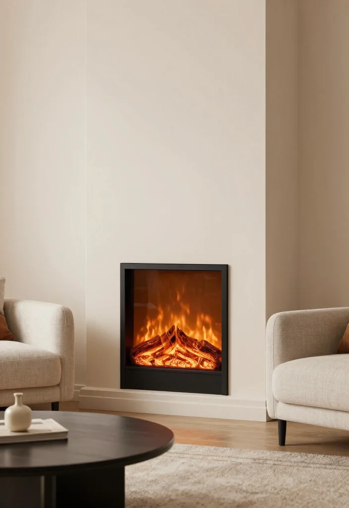 12 Electric Fireplace Ideas with TV for a Cozy Modern Living Room 10 12 Electric Fireplace Ideas with TV for a Cozy Modern Living Room 10. Compact Electric Fireplace for Small Spaces 0