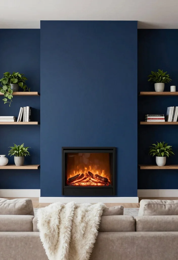 12 Electric Fireplace Ideas with TV for a Cozy Modern Living Room 3 12 Electric Fireplace Ideas with TV for a Cozy Modern Living Room 3. Electric Fireplace with a Feature Wall 0