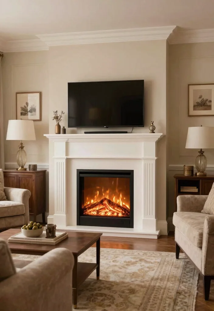 12 Electric Fireplace Ideas with TV for a Cozy Modern Living Room 13 12 Electric Fireplace Ideas with TV for a Cozy Modern Living Room Conclusion 0