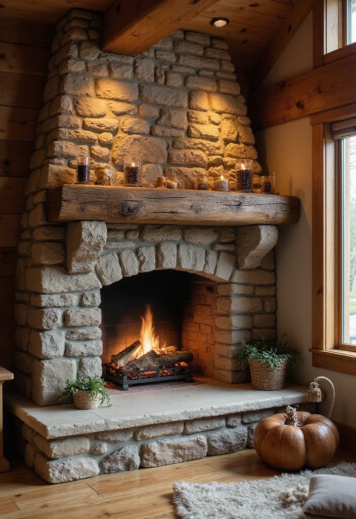 12 Fireplace Alcove Ideas for Stylish Built In Character 12 12 Fireplace Alcove Ideas for Stylish Built In Character - 2. Rustic Stone Fireplace Alcove