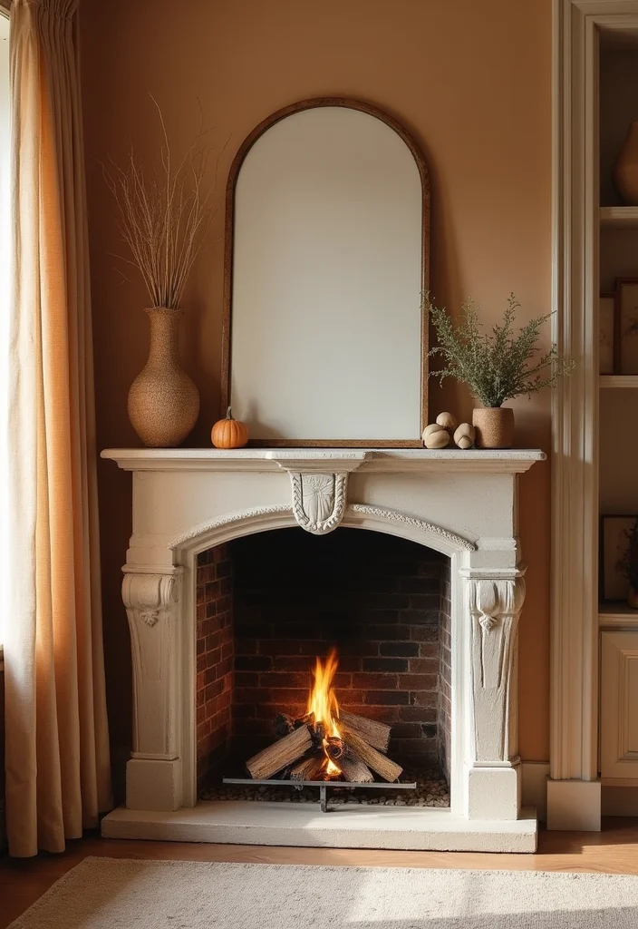 12 Fireplace Alcove Ideas for Stylish Built In Character 89 12 Fireplace Alcove Ideas for Stylish Built In Character - 9. Warmth of Earthy Tones