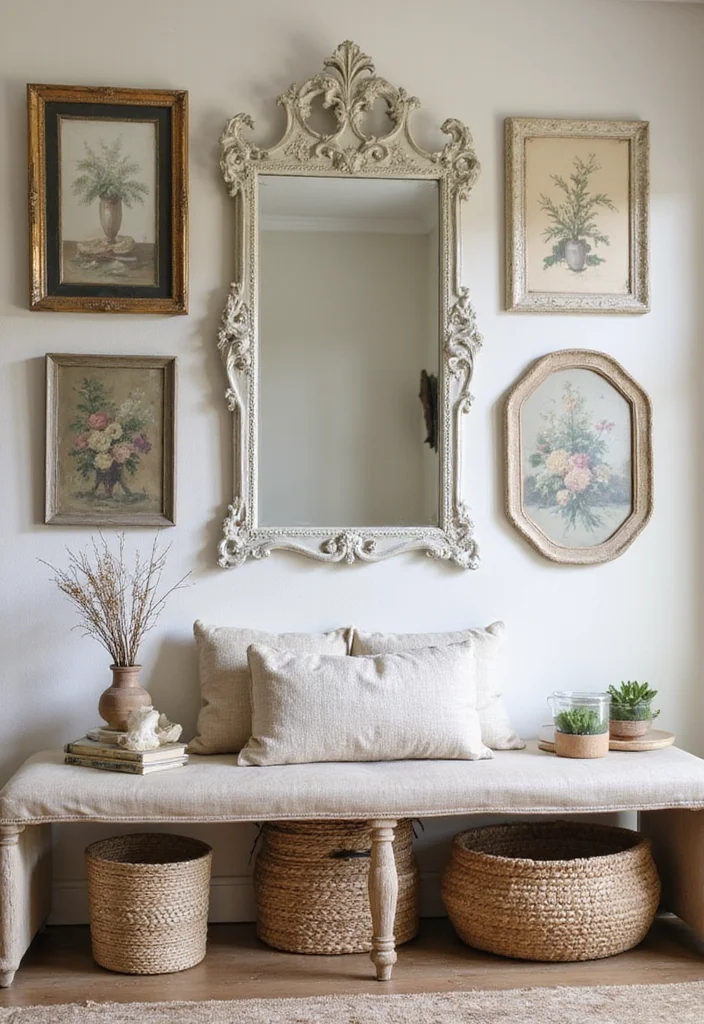 12 French Country Office Ideas for Soft Elegant Warmth 89 12 French Country Office Ideas for Soft Elegant Warmth - 9. Charming Wall Decor