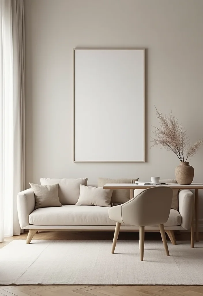 12 Home Office Ideas With Couch for Relaxed Multi Use Spaces 1 12 Home Office Ideas With Couch for Relaxed Multi Use Spaces - 1. Sleek Modern Minimalism