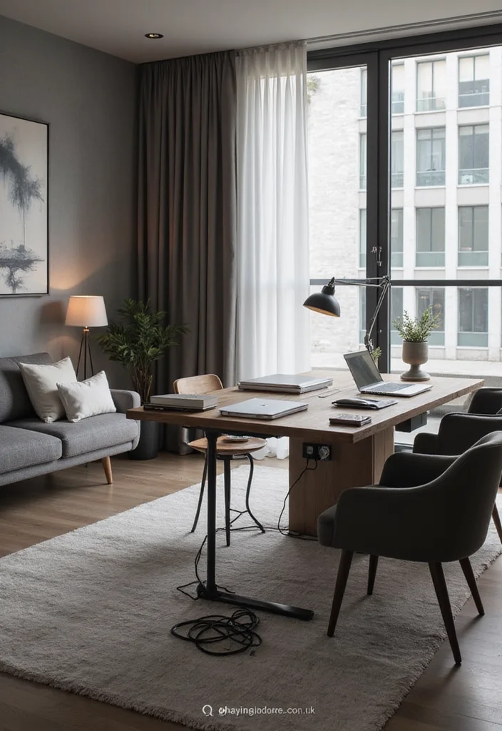 12 Home Office Ideas With Couch for Relaxed Multi Use Spaces 78 12 Home Office Ideas With Couch for Relaxed Multi Use Spaces - 8. Tech-Savvy Space