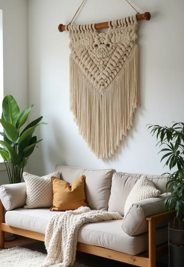 12 House Wall Decor Ideas for Stylish Everyday Living 23 12 House Wall Decor Ideas for Stylish Everyday Living - 3. Macramé Wall Hangings