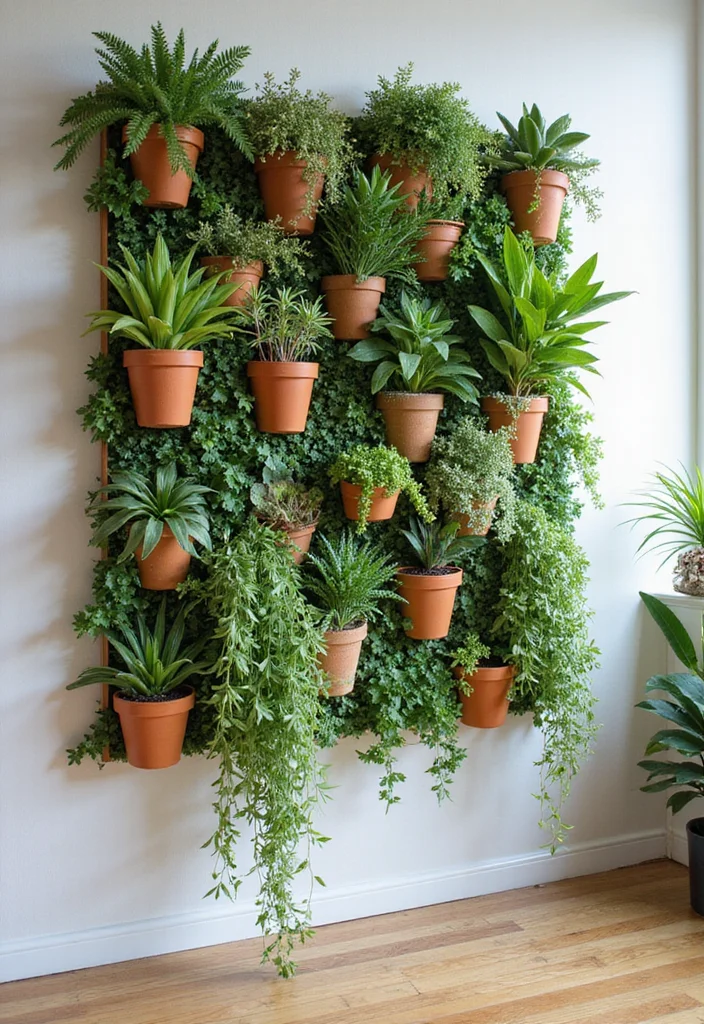 12 House Wall Decor Ideas for Stylish Everyday Living 45 12 House Wall Decor Ideas for Stylish Everyday Living - 5. Living Plant Wall