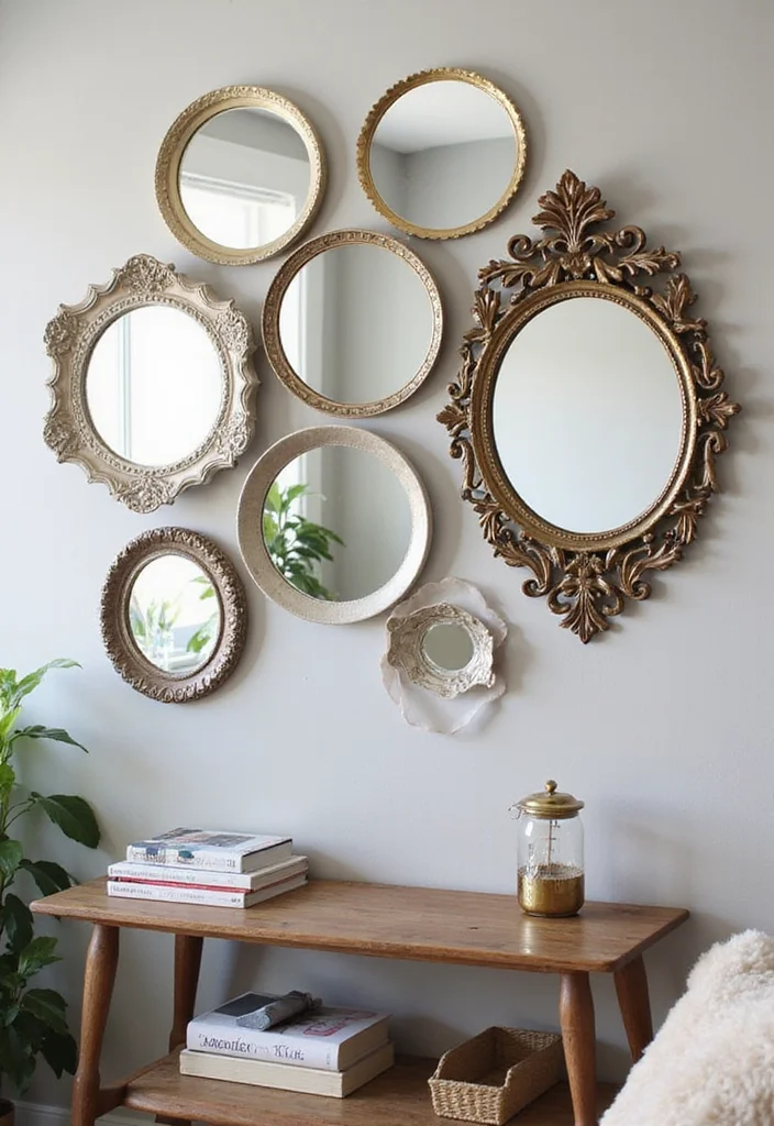 12 House Wall Decor Ideas for Stylish Everyday Living 67 12 House Wall Decor Ideas for Stylish Everyday Living - 7. Upcycled Mirrors