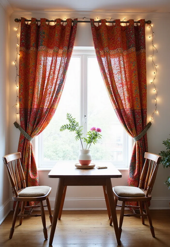12 Indian Curtain Ideas for Vibrant Cultural Patterns 23 12 Indian Curtain Ideas for Vibrant Cultural Patterns - 3. Kantha Stitch Embroidered Curtains