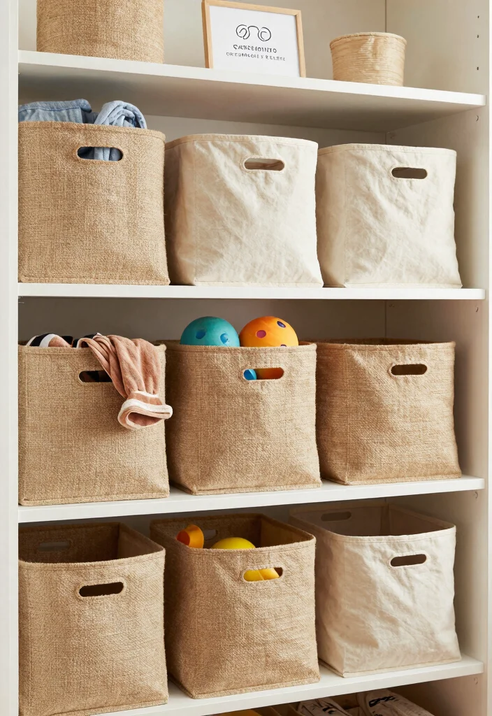 12 Kids Closet Organization Ideas to Keep Clothes and Toys Tidy 23 12 Kids Closet Organization Ideas to Keep Clothes and Toys Tidy - 3. Eco-Friendly Bins and Baskets 1