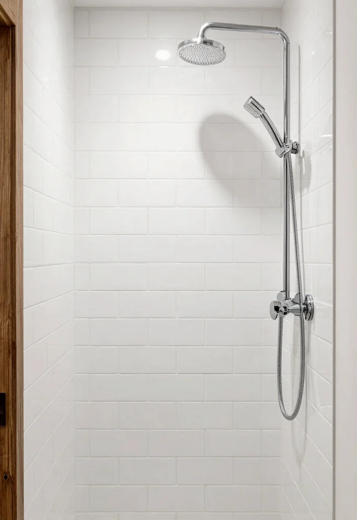 12 Large Tile Shower Ideas for a Spacious Modern Bathroom 7. Classic Subway Tiles 0