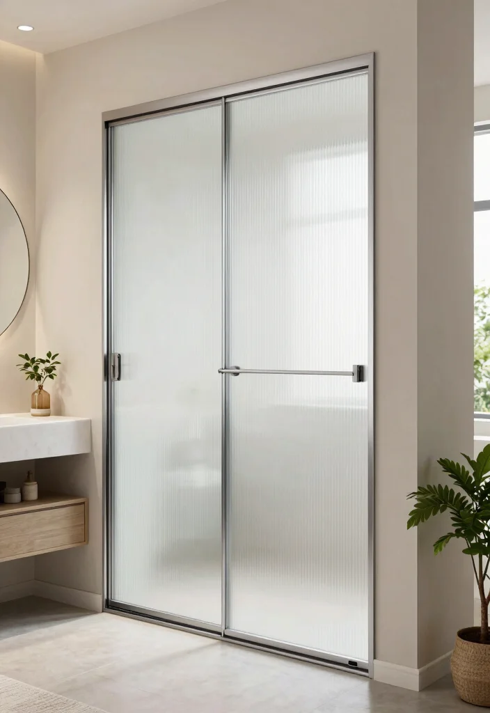 12 Modern Bathroom Door Ideas That Elevate Small Spaces 1. Sleek Sliding Doors 0