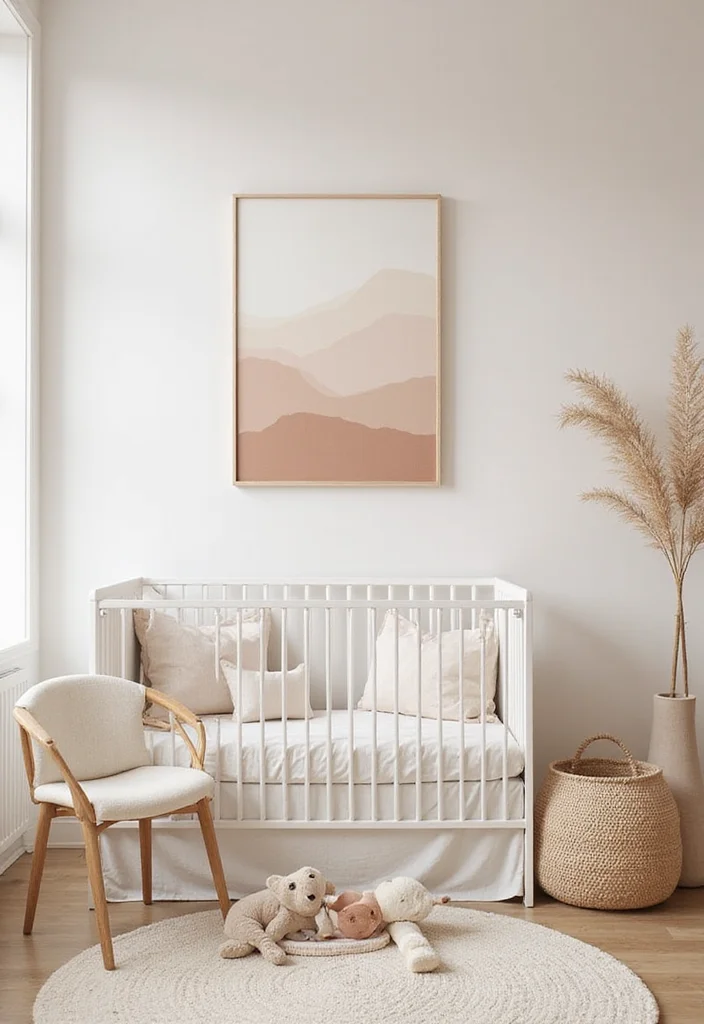 12 Nursery Wall Decor Ideas for Soft Playful Themes 67 12 Nursery Wall Decor Ideas for Soft Playful Themes - 7. Soft Color Palette Art