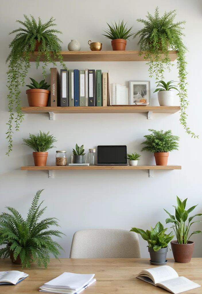 12 Office File Storage Ideas for Efficient Paper Organization 122 12 Office File Storage Ideas for Efficient Paper Organization - 12. Office Plant Shelves